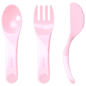 Twistshake Äta-Själv Set Plast 6 mån+ Pastellrosa produkt bild