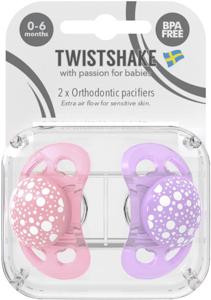 Twistshake Nappar 0-6m Pastel Light Pink Lavendel 2 st produkt bild
