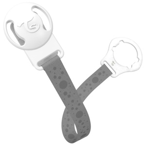 Twistshake Pacifier Clip Pastel Grey produkt bild