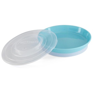Twistshake Plate 6+m Pastel Light Blue produkt bild