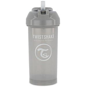 Twistshake Straw Cup 6+m Pastel Grey 360 ml produkt bild