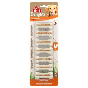 Tyggeben Delights Strong X-Small kylling 7 stk produktbillede
