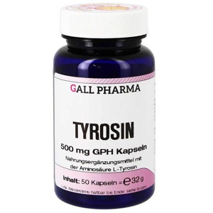 Tyrosin 500 mg GPH Kapseln, 50 St Kapseln Produktbild