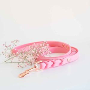 Tyylivoitto Hundkoppel Flätat Rosa 200 cm (16mm x 200cm) produkt bild