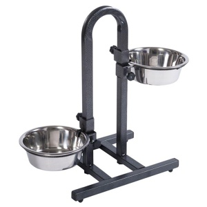 U-Hundebar inklusive 2 Edelstahlnäpfe Produktbild