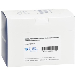 UHRGLASVERBAND steril transparent m.Rundumkleb. Produktbild