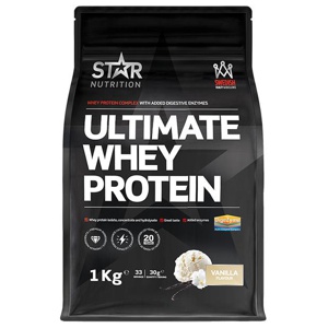 Ultimate Whey Vassleprotein 1 kg produkt bild