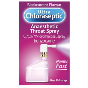 Ultra Chloraseptic Anaesthetic Throat Spray Blackcurrant product image