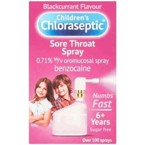 Ultra Chloraseptic Children's Sore Throat Spray Blackcurrant 15ml product image