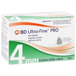 Ultra-fine Pro Pen-nadeln 4 mm 32 G 0,23 mm 105 St Kanüle Produktbild