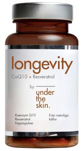 Under the skin Longevity CoQ10+Resveratrol 60 kapslar produkt bild