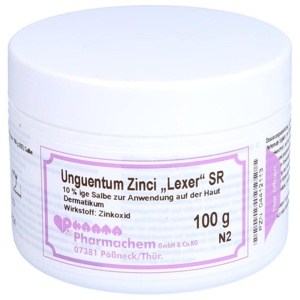 Unguentum Zinci Lexer SR, 100 g Salbe Produktbild