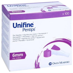 UNIFINE-Pentips-Kanuele-31-G-0-33x6-mm Produktbild