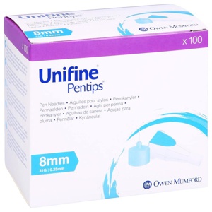 UNIFINE-Pentips-Kanuele-31-G-8-mm Produktbild