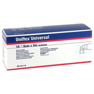 UNIFLEX Universal Binden 6 cmx5 m Zellglas weiß Produktbild