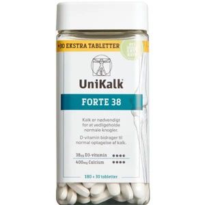 UniKalk Forte 38 µg D-vitamin - 210 stk produktbillede