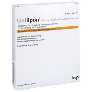 UNILIPON 600 Infusionslösungskonzentrat Produktbild