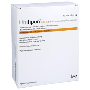UNILIPON 600 Infusionslösungskonzentrat Produktbild