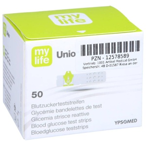 UNIO Blutzuckerteststreifen Produktbild