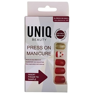 UNIQ Click On / Press On Negle 24 stk. Christmas produktbillede