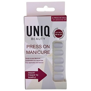 UNIQ Click On / Press On Negle 24 stk. Pearl Grey produktbillede