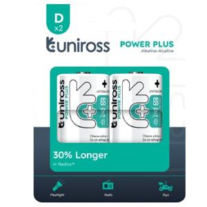 Uniross Power Plus D / LR20, 2 st produkt bild