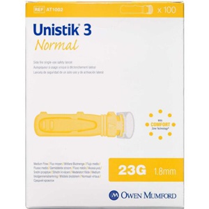 Unistik 3 Normal Lancetter 100 stk. produktbillede