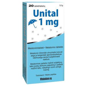 Unital tbl 1mg n20 toote pilt