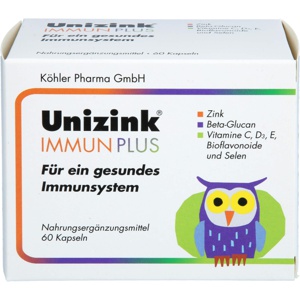UNIZINK Immun Plus Kapseln Produktbild