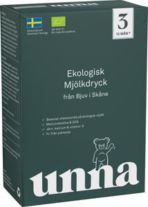 Unna Ekologisk mjölkdryck Steg 3, 600 g produkt bild