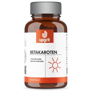 Upgrit Betakaroten 50 mg 60 kapslar produkt bild