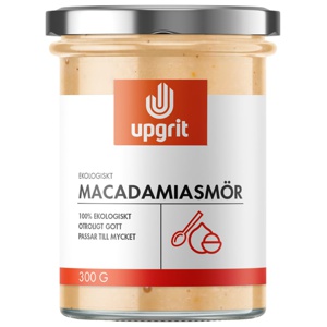 Upgrit Macadamiasmör EKO 300 g produkt bild