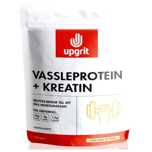 Upgrit Vassleprotein + Kreatin, Vanilj - 1100 gram produkt bild
