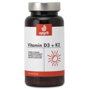 Upgrit Vitamin D3 + K2 90 kapsler produktbillede