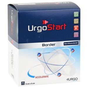 URGOSTART Border 8x8 cm Schaumstoffwundverband Produktbild