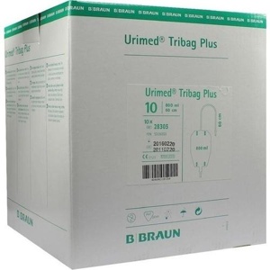 URIMED Tribag Plus Urin Beinbtl.800ml 60cm ster. Produktbild