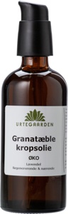 Granatæblekropsolie ØKO lavendel - 100 ml. produktbillede
