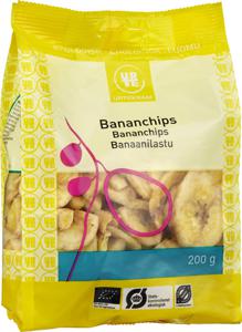 Urtekram Bananchips Organic, 200 g produkt bild
