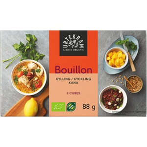 Urtekram Bouillonterning Kylling 88 g produktbillede