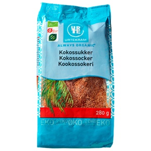 Urtekram Kokossukker Ø 280 g produktbillede