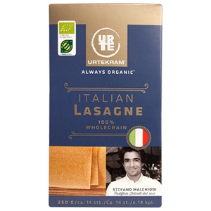 Urtekram Lasagne fuldkorn Ø 250 g produktbillede