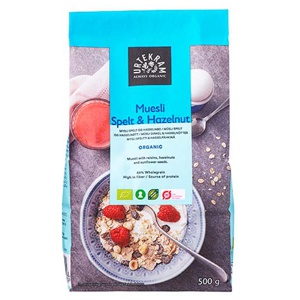 Urtekram Mysli Spelt & Hasselnød Økologisk   500 g produktbillede