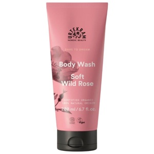 Urtekram Body Wash Soft Wild Rose 200 ml produktbillede