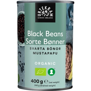 Urtekram Sorte bønner Ø 400 g produktbillede
