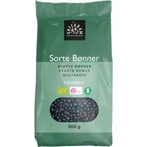Urtekram Sorte Bønner Ø 300 g produktbillede