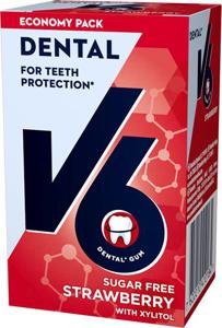 V6 Dental Care Strawberry, 70 g produkt bild