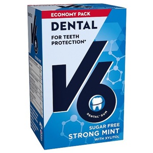 V6 Dental Care Strong Mint 70 g produkt bild