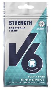 V6 Strong Teeth Spearmint, 30 g produkt bild