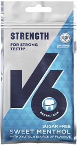 V6 Strong Teeth Sweet Menthol, 30 g produkt bild