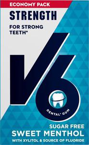 V6 Strong Teeth Sweet Menthol, 70 g produkt bild